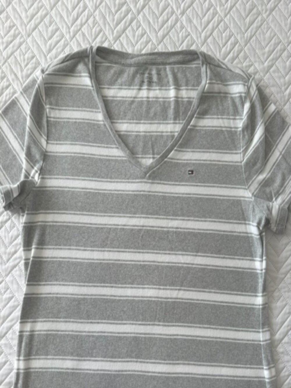 Tommy Hilfiger Striped V-Neck T-Shirt